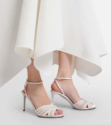 Sandalen Voile aus Satin und Chiffon | Aquazzura