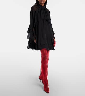 Drawing A Blank 80 mesh knee-high boots | Herbert Levine