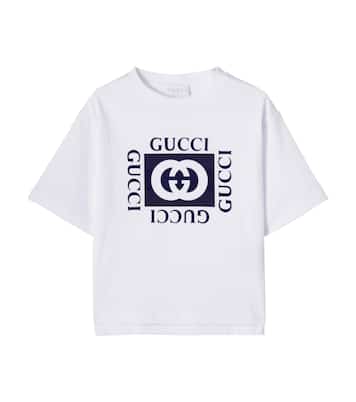Logo印花棉质针织T恤 | Gucci Kids