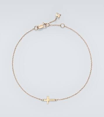 Mini Cross 14kt gold bracelet | Mateo