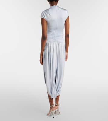 Draped midi dress | Self-Portrait