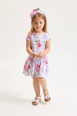 Vestido de jersey en mezcla de algodón | Monnalisa