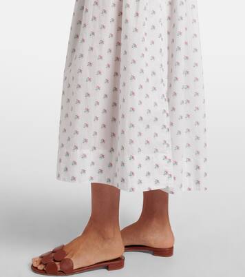 Vestido midi Sorina de algodón floral | Dôen