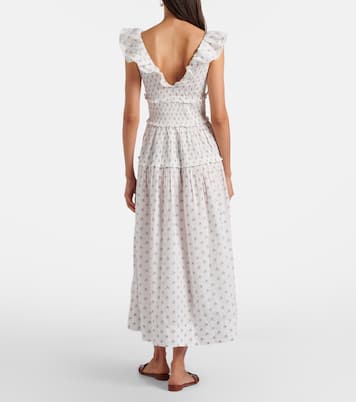 Vestido midi Sorina de algodón floral | Dôen