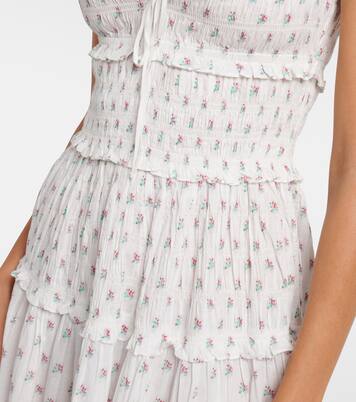 Vestido midi Sorina de algodón floral | Dôen