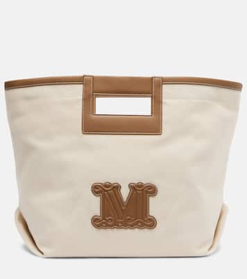 Ecru Small canvas tote bag | Max Mara