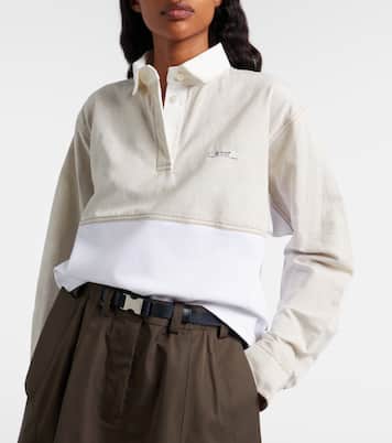 Polo de algodón y lino | Prada