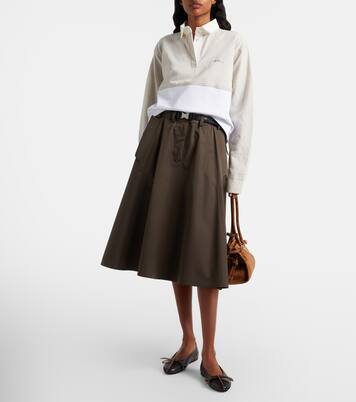 Polo de algodón y lino | Prada