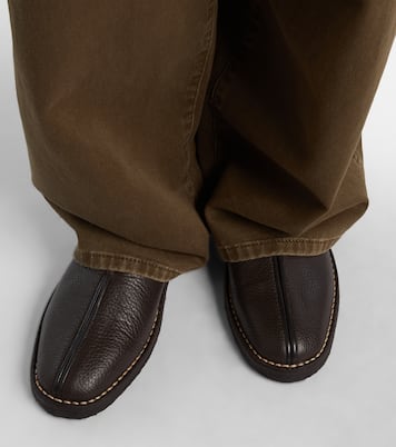 Zapatos slip-on Piped de piel | Lemaire