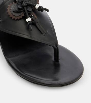 Ekyne embellished leather thong sandals | Isabel Marant