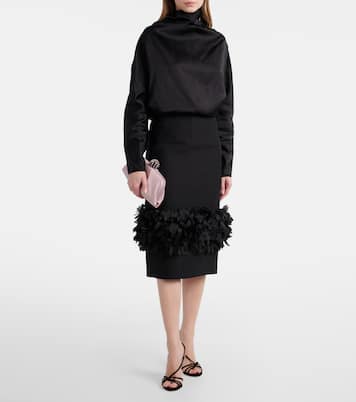 Verzierte Clutch Tequila aus Canvas | Aquazzura