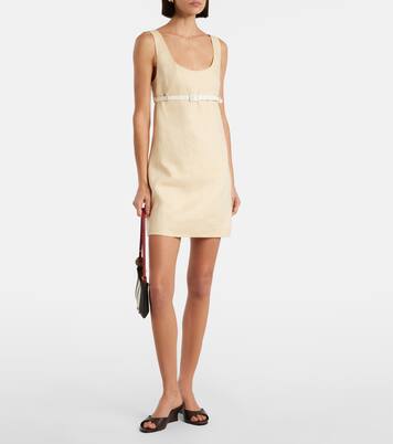 Pamela belted linen minidress | Posse