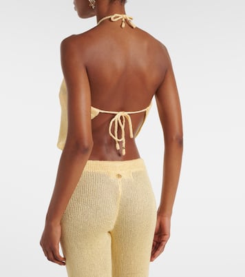 Liz sequined halterneck top | Bananhot