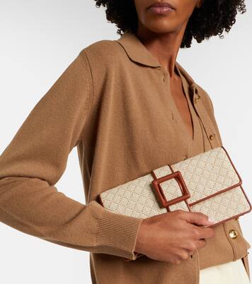 Maycap raffia-effect clutch | Manolo Blahnik