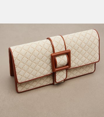 Maycap raffia-effect clutch | Manolo Blahnik