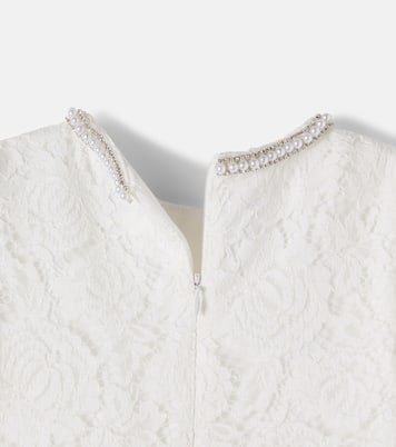 Embellished lace dress | Self-Portrait Kids