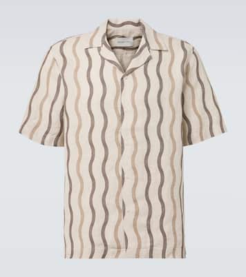 Camisa bowling Roberto de lino estampada | Frescobol Carioca