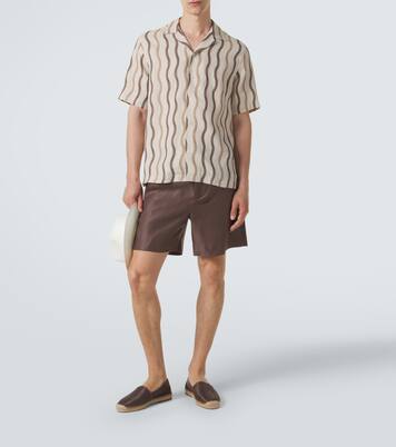 Camisa bowling Roberto de lino estampada | Frescobol Carioca