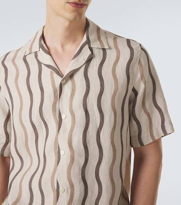 Camisa bowling Roberto de lino estampada | Frescobol Carioca