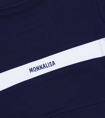 Sweat-shirt en coton mélangé à ornements | Monnalisa