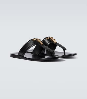 레더 통 샌들 | Tom Ford