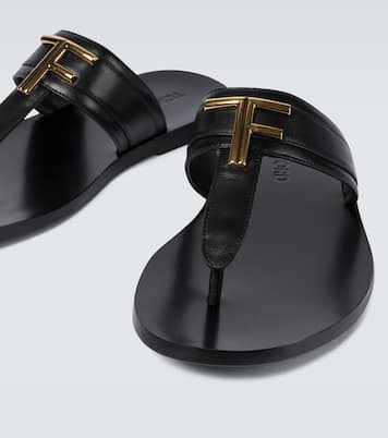 레더 통 샌들 | Tom Ford