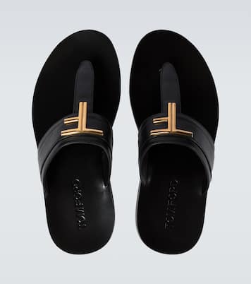 레더 통 샌들 | Tom Ford