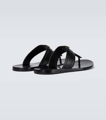 레더 통 샌들 | Tom Ford