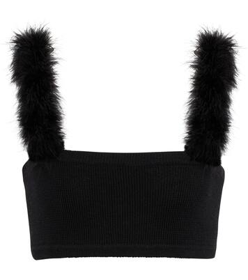 Verziertes Cropped-Top aus Strick | Magda Butrym