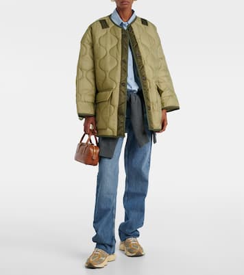 Teddy oversized quilted jacket | The Frankie Shop