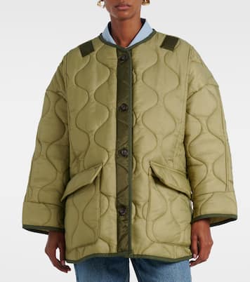 Teddy oversized quilted jacket | The Frankie Shop