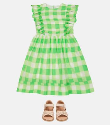 Robe Breeze en coton à carreaux | Morley