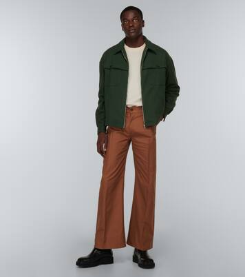 Wool-blend flannel blouson | Winnie New York