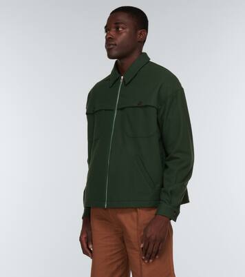 Wool-blend flannel blouson | Winnie New York