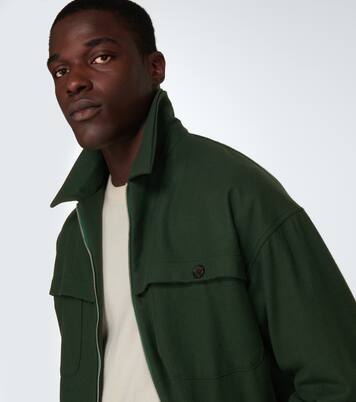 Wool-blend flannel blouson | Winnie New York