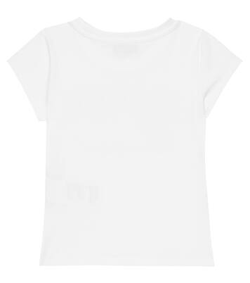 Logo cotton-blend T-shirt | Moschino Kids