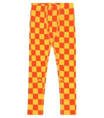 Checked cotton leggings | ERL Kids