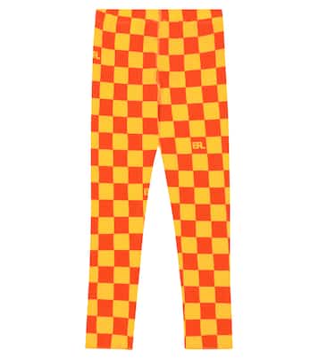 Checked cotton leggings | ERL Kids