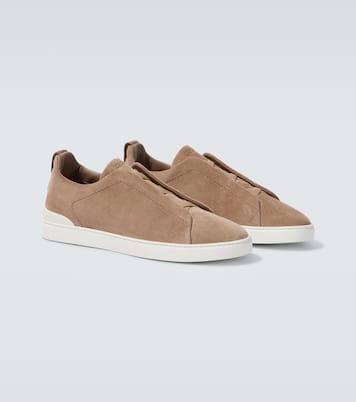 Triple Stitch suede sneakers | Zegna