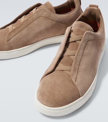 Triple Stitch suede sneakers | Zegna