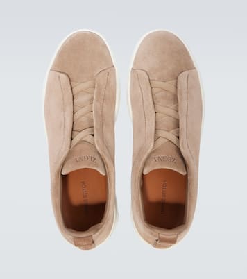 Triple Stitch suede sneakers | Zegna
