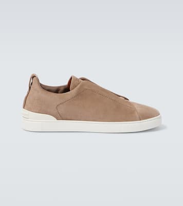Triple Stitch suede sneakers | Zegna