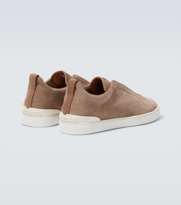 Triple Stitch suede sneakers | Zegna