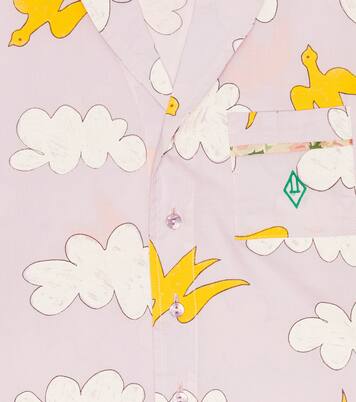 Wolf printed cotton shirt | The Animals Observatory