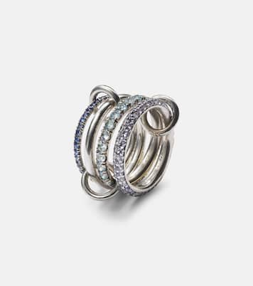 Ring Iris aus Sterlingsilber mit Edelsteinen | Spinelli Kilcollin