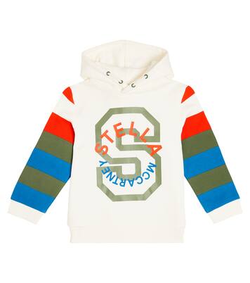 Logo cotton-blend jersey hoodie | Stella McCartney Kids
