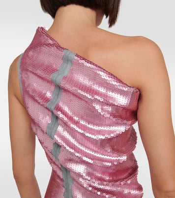 One-shoulder sequined gown | Rick Owens