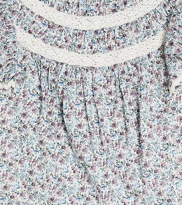 Janipa lace-trimmed floral cotton top | Louise Misha