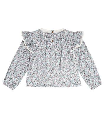 Janipa lace-trimmed floral cotton top | Louise Misha