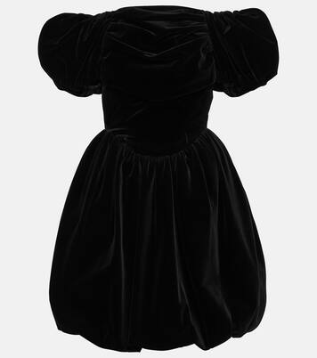 Off-shoulder velvet mini dress | Simone Rocha